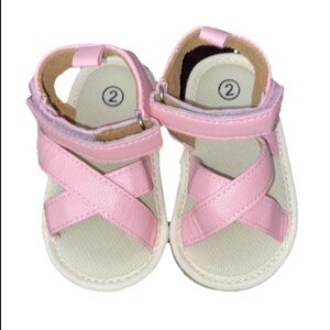 Baby toddler pink Rubber Sandals Size 2T